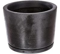 Hay Maceta Negra de Polystone.