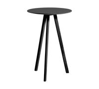 HAY Mesa alta CPH20 2.0. Ø70 cm Black linoleum-roble lacado