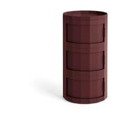 HAY Mesa auxiliar Facet Cabinet 30 Burgundy