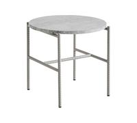 HAY Mesa auxiliar Rebar Ø45 cm Grey marble-fossil