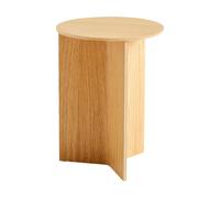 HAY Mesa auxiliar Slit high Ø35 cm Lacquered oak