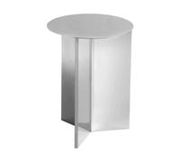 HAY Mesa auxiliar Slit high Ø35 cm Mirror polished steel