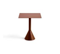 HAY Mesa cuadrada de café 65x65 cm Palissade Cone Iron red