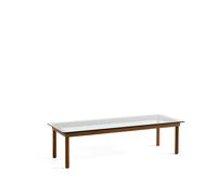 HAY Mesa de centro Kofi Walnut-clear glass. 50 cm
