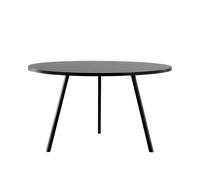 HAY Mesa de comedor Loop Stand redonda Black linoleum-black. Ø120 cm