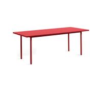 HAY Mesa de comedor Two-Colour 90x200 cm Maroon red-red