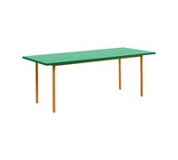 HAY Mesa de comedor Two-Colour 90x200 cm Ochre-green mint
