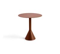 HAY Mesa redonda de café Palissade Cone Iron red. Ø70 cm