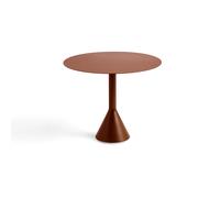 HAY Mesa redonda de café Palissade Cone Iron red. Ø90 cm