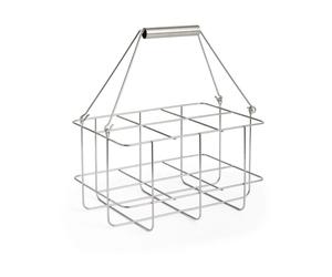HAY Organizador de botellas Outdoor Market Acero inoxidable. 6 botellas