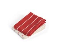 HAY Paño de cocina Outdoor Market Beige-red. 2-pack
