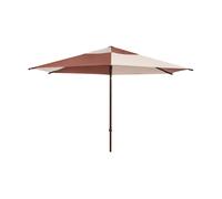 HAY Parasol Terrazza Hexagon Blanco roto-burdeos