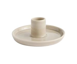 HAY Portavelas Disc Warm grey. small. Ø10x4.8 cm