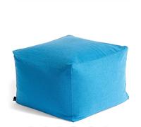 Hay Puf de algodón Azul Cielo, Altura: 40 cm, Profundidad: 59 cm