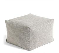Hay Puf de algodón Crema. Altura: 40 cm. Profundidad: 59 cm