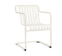 HAY Silla con brazos Palissade Cantilever Dining Blanco crema