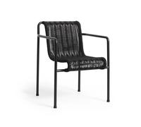 HAY Silla con reposabrazos Palissade Cord Dining Anthracite