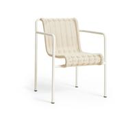 HAY Silla con reposabrazos Palissade Cord Dining Cream white