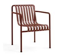 HAY Silla con reposabrazos Palissade Dining Iron red