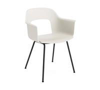 HAY Sillón Layout Armchair 211 con reposabrazos Cream white-acero lacado negro
