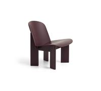 HAY Sillón lounge Chisel Haya lacada color Borgoña oscuro