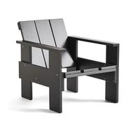 HAY Sillón lounge Crate de pino lacado Negro
