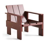 HAY Sillón lounge Crate de pino lacado Rojo hierro