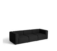 HAY Sofá de 3 plazas Mags tejido Hallingdal 65 190 negro