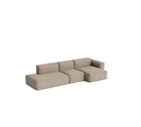 HAY Sofá Mags Soft Low Armrest de 2.5 plazas. combinación 3 Linara beige. orientación derecha. funda extraíble