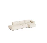 HAY Sofá Mags Soft Low Armrest de 2.5 plazas. combinación 3 Turf cream. orientación derecha. funda extraíble