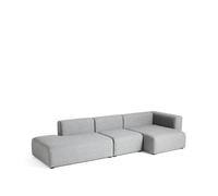 HAY Sofá modular Mags tejido Hallingdal 130 gris. derecha