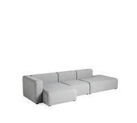 HAY Sofá modular Mags tejido Hallingdal 130 gris. izquierda