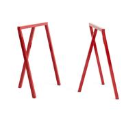 HAY Soporte para piernas Loop Stand Frame 72 cm 2 unidades Maroon red