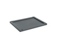 HAY Tapa mediana Colour Crate plastic Charcoal