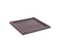 HAY Tapa mediana Colour Crate Square/Cube plastic Bordeaux