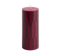 HAY Vela gruesa Column Candle small 15 cm Wine-bordeaux