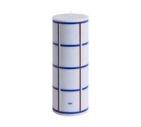 HAY Vela taco Column Candle medium 20 cm Light blue. blue. bordeaux and silver
