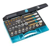 Hazet 1557/35 Juego De Herramientas ∙ Torx® ∙ Cuadrado Hueco 1/4 Pulgadas (6,3 Mm), Cuadrado Hueco 1/2 Pulgadas (12,5 Mm) ∙ Perfil Torx® Exterior, Perfil Torx® Interior ∙ E6 - E24 ∙ T8 - T50 ∙ Número