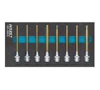 Hazet 163-468/8 Juego De Llaves De Vaso Destornillador ∙ Cuadrado Hueco 1/2 Pulgadas (12,5 Mm) ∙ Perfil De Hexágono Interior, Perfil Torx® Interior ∙ 5 ∙ 6 ∙ 8 ∙ 10 ∙ T30 ∙ T40 ∙ T45 ∙ T50 ∙ Número De
