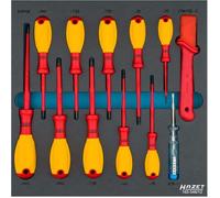 Hazet 163-546/12 Juego De Destornilladores ∙ Con Aislamiento De Protección ∙ Perfil Phillips (ph), Perfil Torx Interior, Perfil De Ranura ∙ 0,4 X 2,5