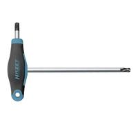 Hazet 829KKT-T30 - Destornillador en ángulo (hoja corta y larga, para uso flexible, perfil Torx, tamaño T30), color azul oscuro