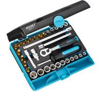 Hazet 854t Juego De Llaves De Vaso ∙ Cuadrado Hueco 1/4 Pulgadas (6,3 Mm) ∙ Perfil De Tracción De Hexágono Exterior, Perfil Torx® Exterior, Perfil Torx® Interior, Perfil De Ranura, Perfil Phillips (ph