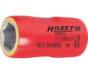 Hazet 880KV-22 - Llave de vaso hexagonal exterior (22 mm, 1 pieza, cuadrado, 3/8 (10 mm)