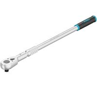 Hazet Carraca reversible 1016LG extensible 3/4 pulgadas 730 a 1130 mm, máx. 1800 Nm, 32 dientes, ángulo de accionamiento de 11,25 grados, cromado