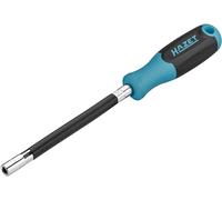 Hazet destornillador 811F-6, perfil hexagonal exterior de 6 mm, destornillador flexible, mango antideslizante de 3 componentes, 300 mm de longitud