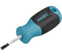 Hazet Destornillador 811K-35, SW 0,6 x 3,5 mm perfil ranurado, mango antideslizante de 3 componentes, hoja redonda, diseño corto, para transmisión de alta potencia