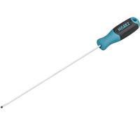 Hazet destornillador 811LG-55, 1 x 5,5 mm ranurado, forma larga 415 mm, mango antideslizante de 3 componentes, alta transmisión de fuerza
