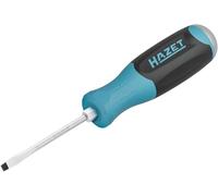 Hazet Destornillador con caperuza de impacto 811S-45, perfil ranurado 0,8 x 4,5 mm, longitud total 175 mm, caperuza de impacto de acero para aflojar tornillos apretados