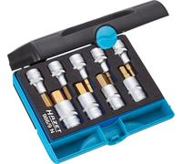 HAZET Destornillador de socket Juego 12,5mm 1/2" Interior Hexagonal 9 piezas