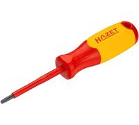 HAZET Destornillador VDE 811KV-T20 , T20 TORX, con aislamiento de protección hasta 1000V, caperuza de impacto, diseño antideslizante, codificación por colores